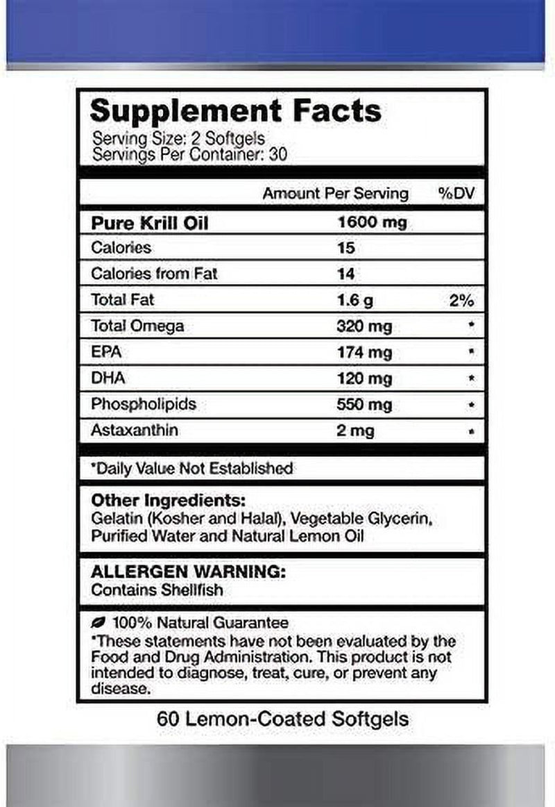 Krill Oil Platinum - 60 Capsules