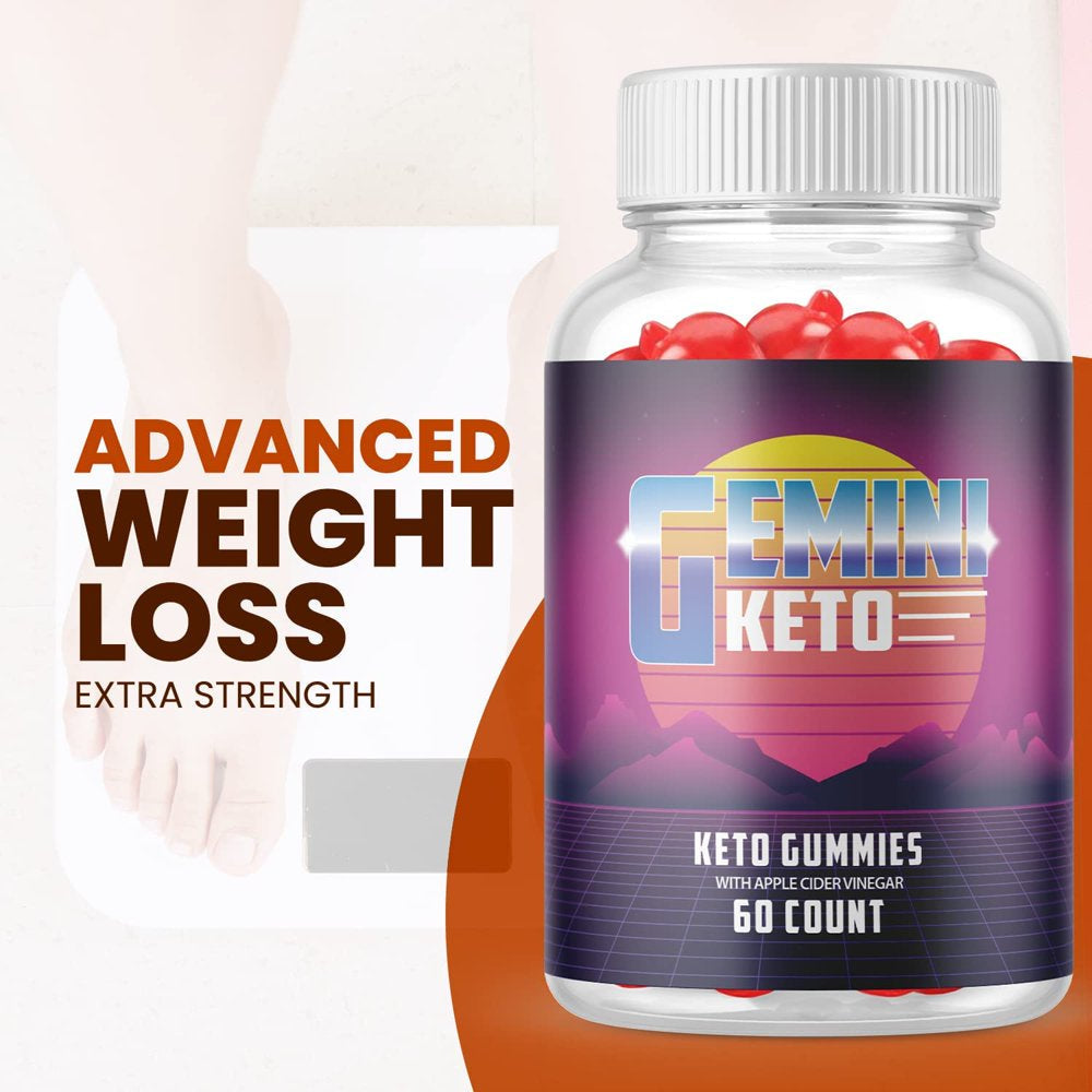 (5 Pack) Gemini Keto Gummies - Supplement for Weight Loss - Energy & Focus Boosting Dietary Supplements for Weight Management & Metabolism - Fat Burn - 300 Gummies