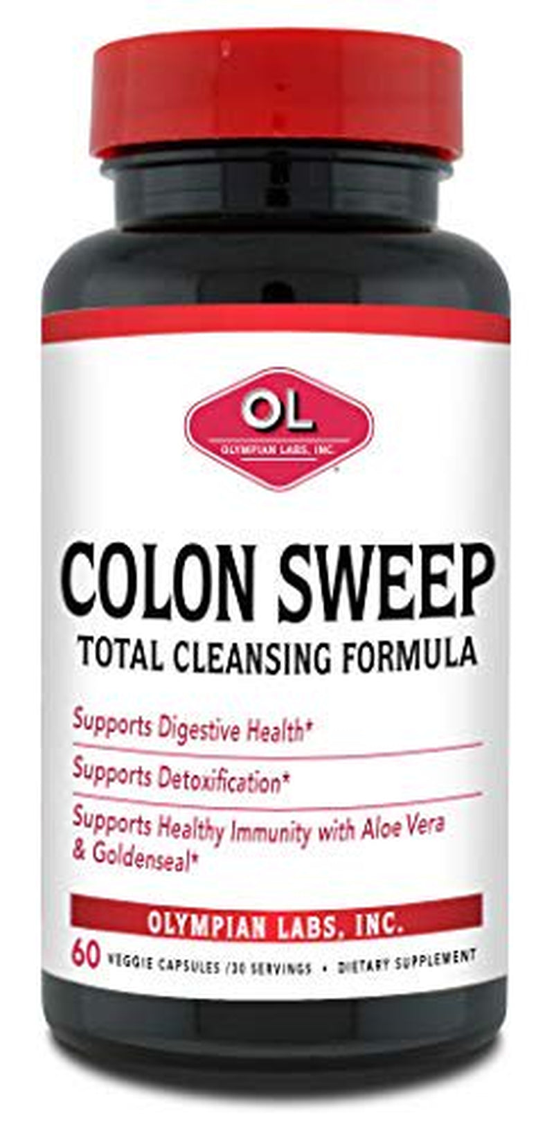 Olympian Labs Colon Sweep Digestive Health Veggie Capsules, 60 Count