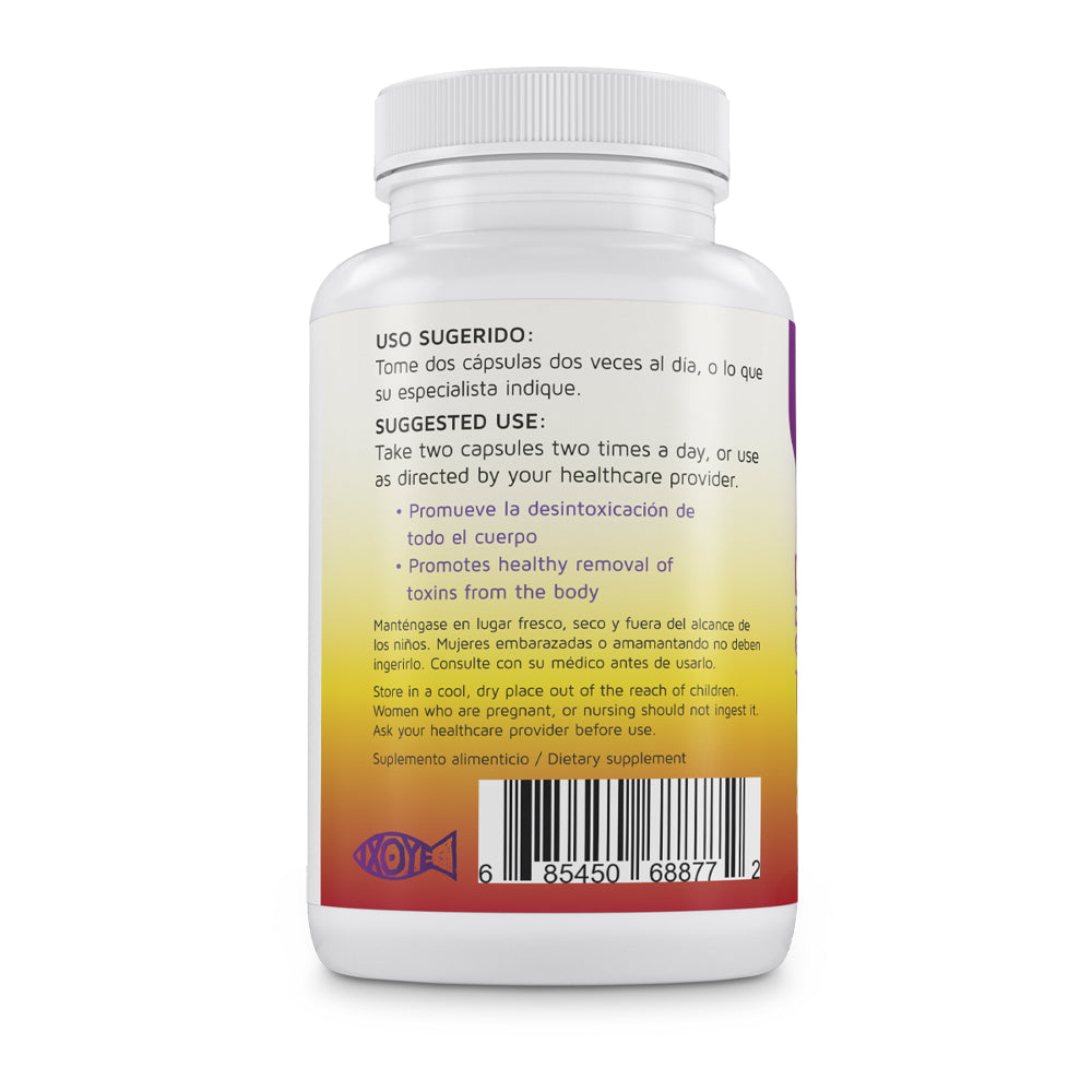 Detoxsan Capsules Total Detox Cleanse by Betel Natural - Healthy Liver and Colon - 1000 Mg per Serving