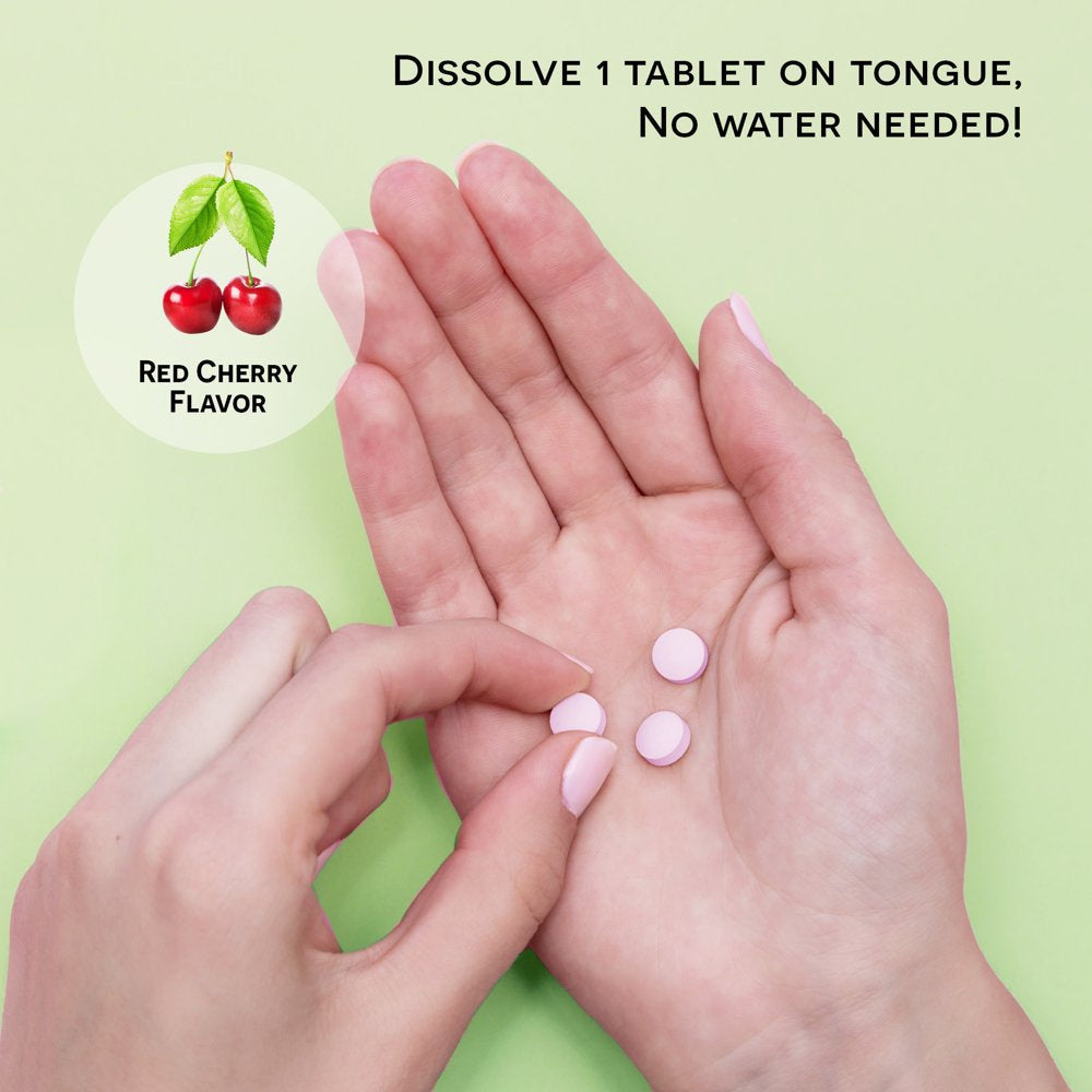 EZ Melts Sublingual Vitamin B12 with Methylcobalamin for Energy and Metabolism Support, 2500 Mcg 60 Tablets, Cherry Flavored, Vegan Dietary Supplements, Dissolvable and Fast Melting