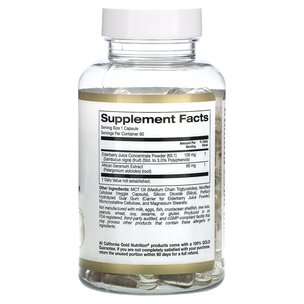 California Gold Nutrition Immune & Respiratory Care, 90 Veggie Capsules