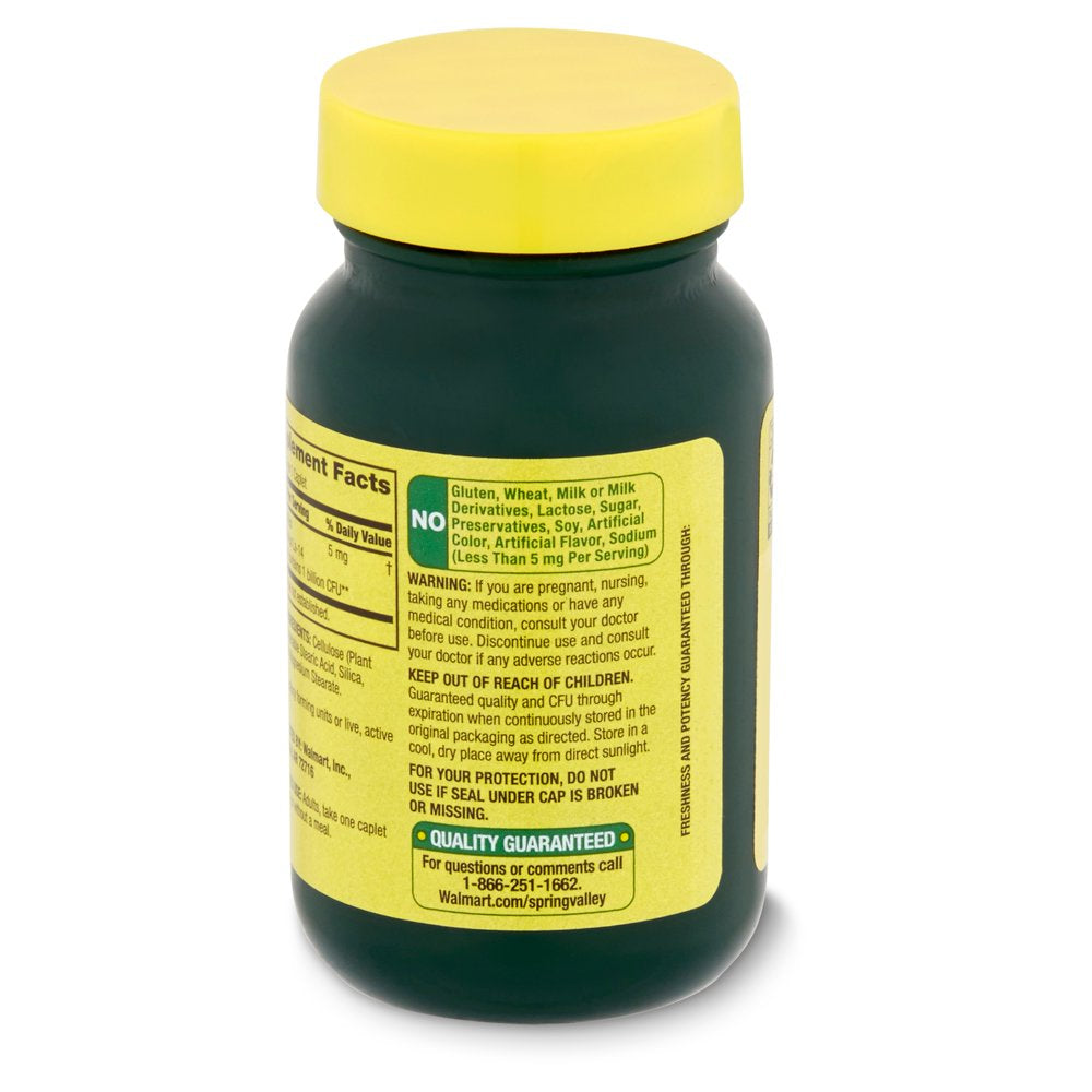 Spring Valley Probiotic Acidophilus Dietary Supplement, 30 Count