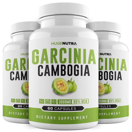 (3 Pack) Garcinia Cambogia Extract - 95% HCA 3000Mg Capsules - Weight Loss Supplement - Burn Fat & Boost Metabolism, High Potency Diet Pills for Men & Women - Nutricity.com.au