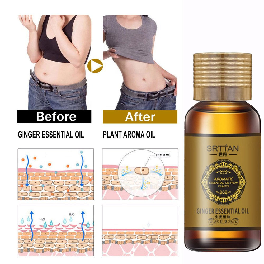 Dealovy Slimming Ginger Oil Belly Ginger Oil Ginger Oil Belly Button Slimming Stomach Massage Oil -Cellulite Massage Oil Ginger Massage Oil 10Ml