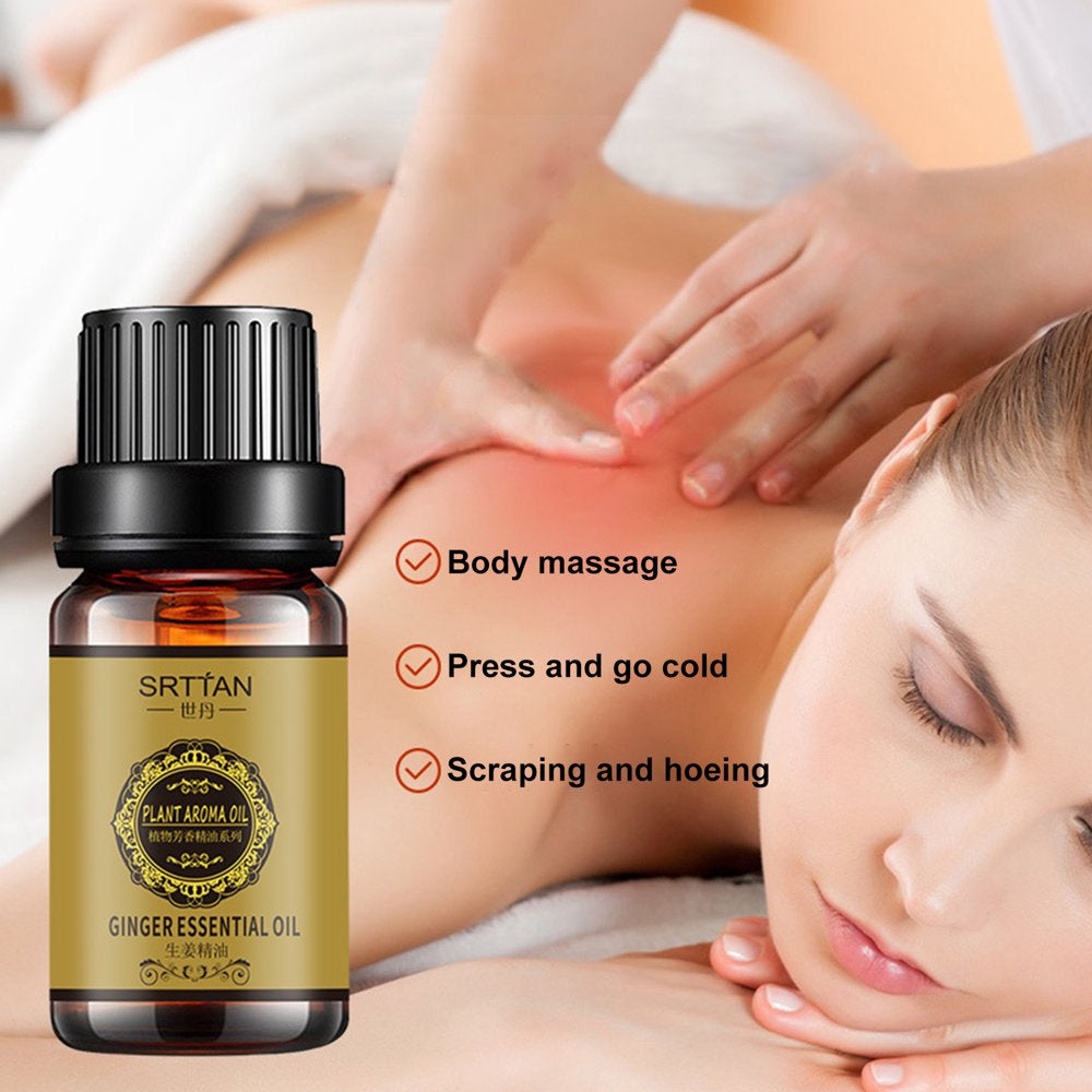 AURORA TRADE 10Ml Slimming Essential Oil Quick to Absorb Fat Burning Natural Extract Belly Drainage Ginger Relax Massager Liquid for Women