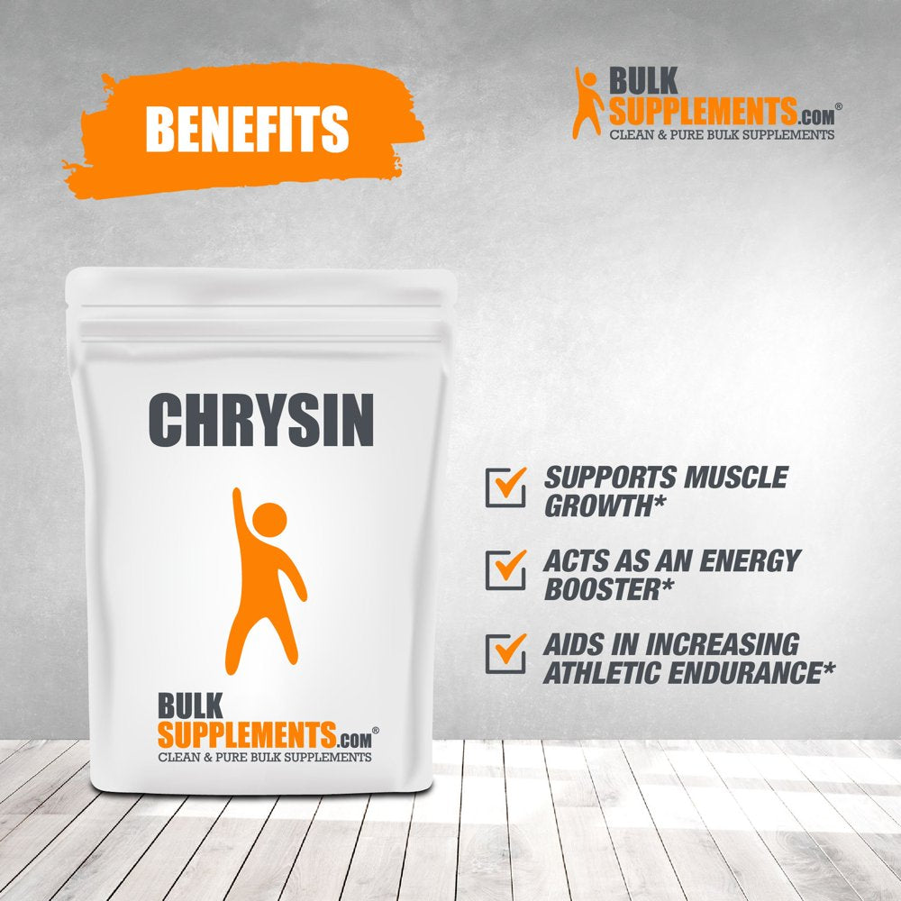 Bulksupplements.Com Chrysin Powder - Aromatase Inhibitor - Men'S Supplement - Metabolism Booster - Natural Muscle Building Supplements (10 Grams - 0.4 Oz)