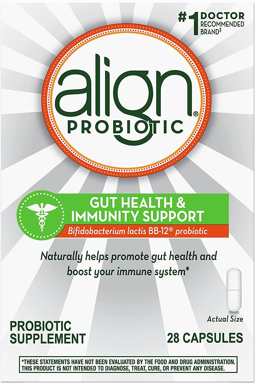 Align Gut Health & Immunity Probiotic, Daily Digestive Support for Women and Men, Helps Support Immune and Digestive Health, 28 Capsules