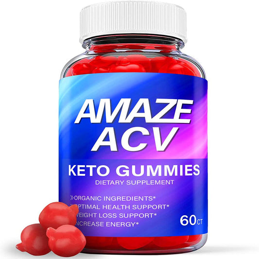 (1 Pack) Amaze Keto ACV Gummies - Supplement for Weight Loss - Energy & Focus Boosting Dietary Supplements for Weight Management & Metabolism - Fat Burn - 60 Gummies