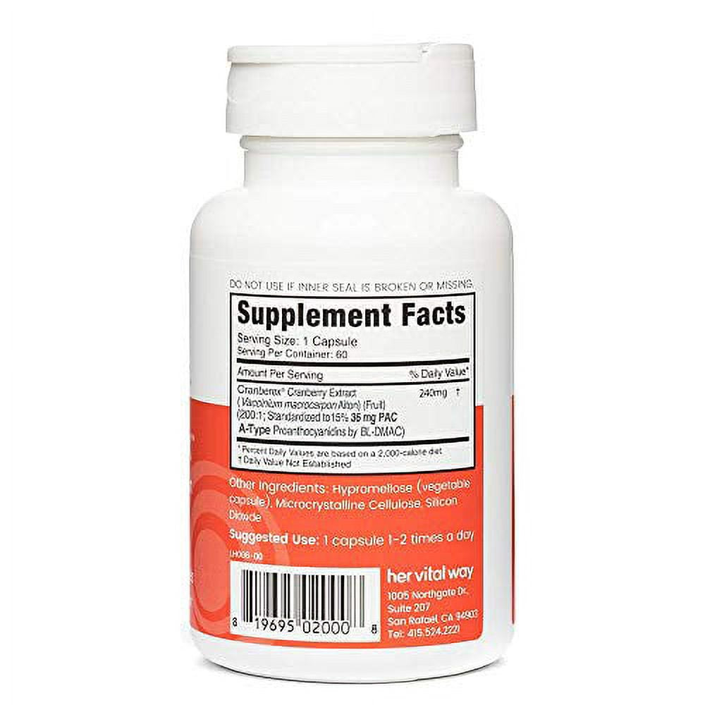 Cranberex Cranberry 36Mg PAC Supplement Pills | Cranberry Extract Capsules for Urinary Tract Health and Kidney Care