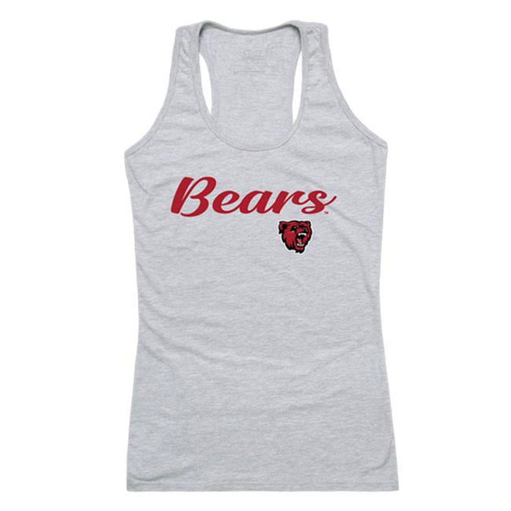 Bridgewater State University Bears Script Tank Top, Heather Grey - Large