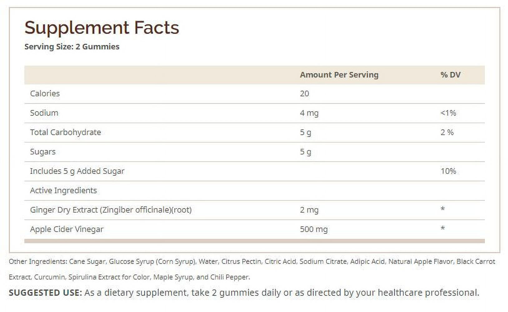 Dietworks Apple Cider Vinegar Gummies Dietary Supplement, 30 Servings