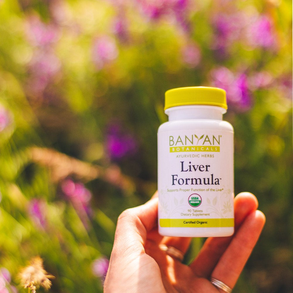 Banyan Botanicals Liver Formula – Organic Liver Support Supplement ­­With Guduchi & Punarnava – Liver Detoxifier for Optimal Liver & Gallbladder Health* – 90 Tablets – Non-Gmo Sustainably Sourced Vega