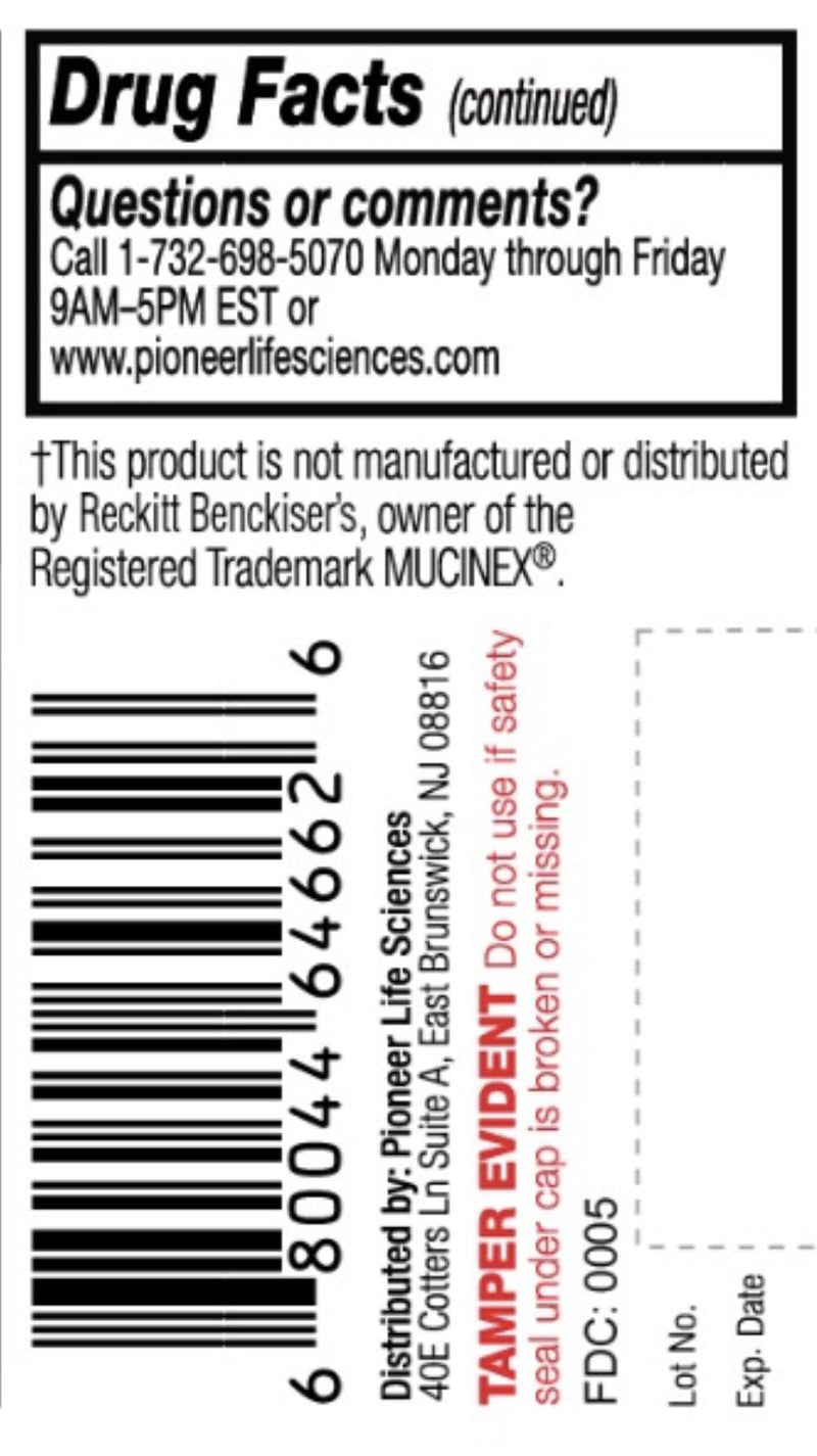 Gencare - Mucus Relief Expectorant Guaifenesin 400 Mg (200 Tablets) | Helps Congestion