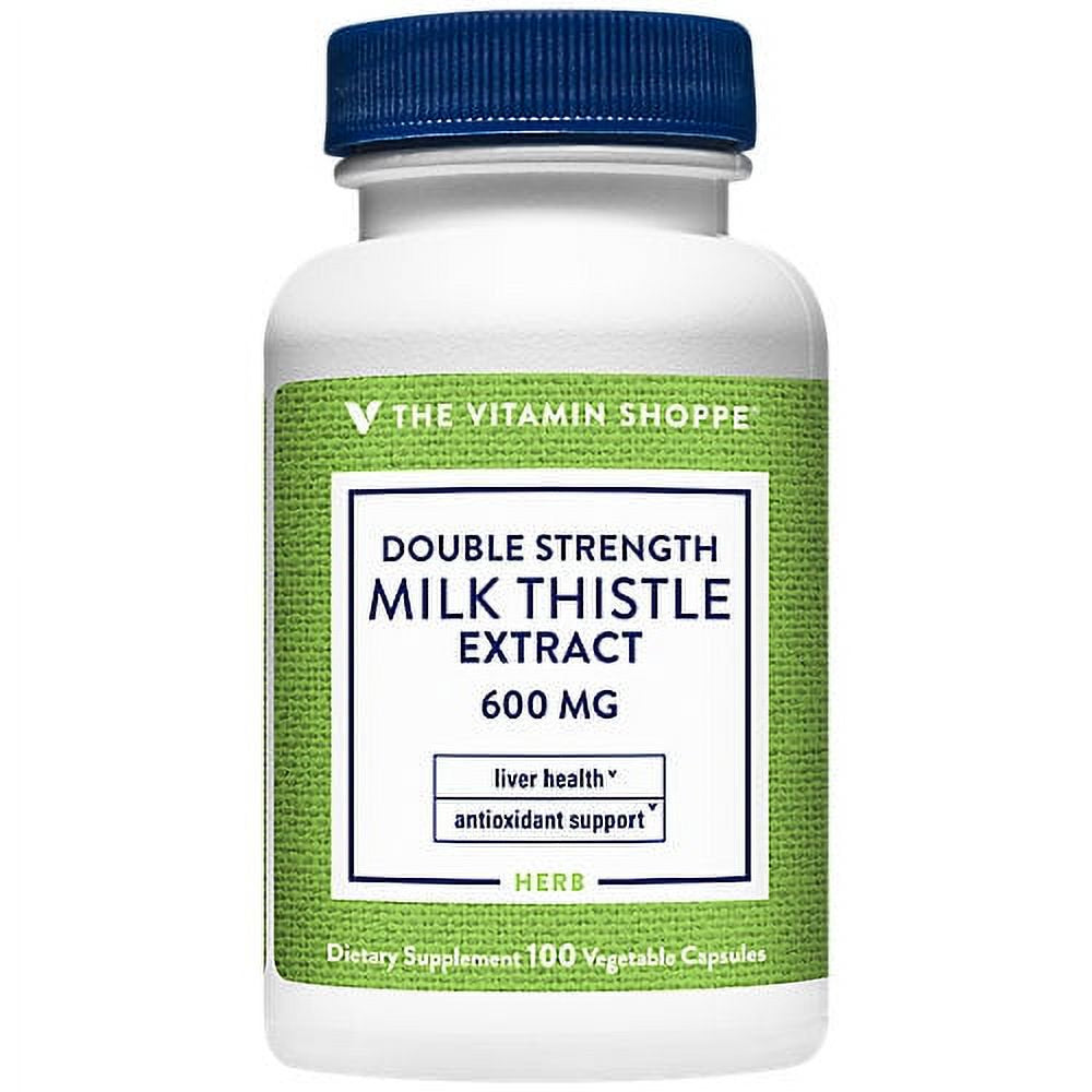 Double Strength Milk Thistle Extract ? Liver Health ? 600 MG (Vegetable 100 Capsules)