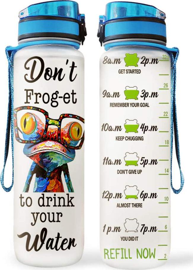 64HYDRO 32oz 1Liter Motivational Fitness Sports Water Bottle with Time Marker and Removable Strainer, Fast Flow, Flip Top Leakproof Durable BPA Free Non-Toxic for Fitness, Gym and Outdoor Sports - J