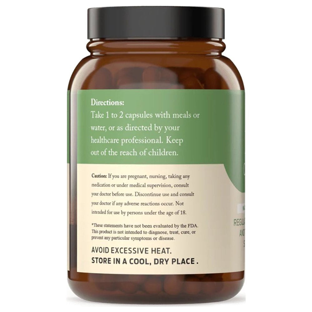 Organic Kelp Capsules - 600Mg Capsules 100 Pills Powdered Raw Sea & Seaweed & Thyroid Support Supplement Powder