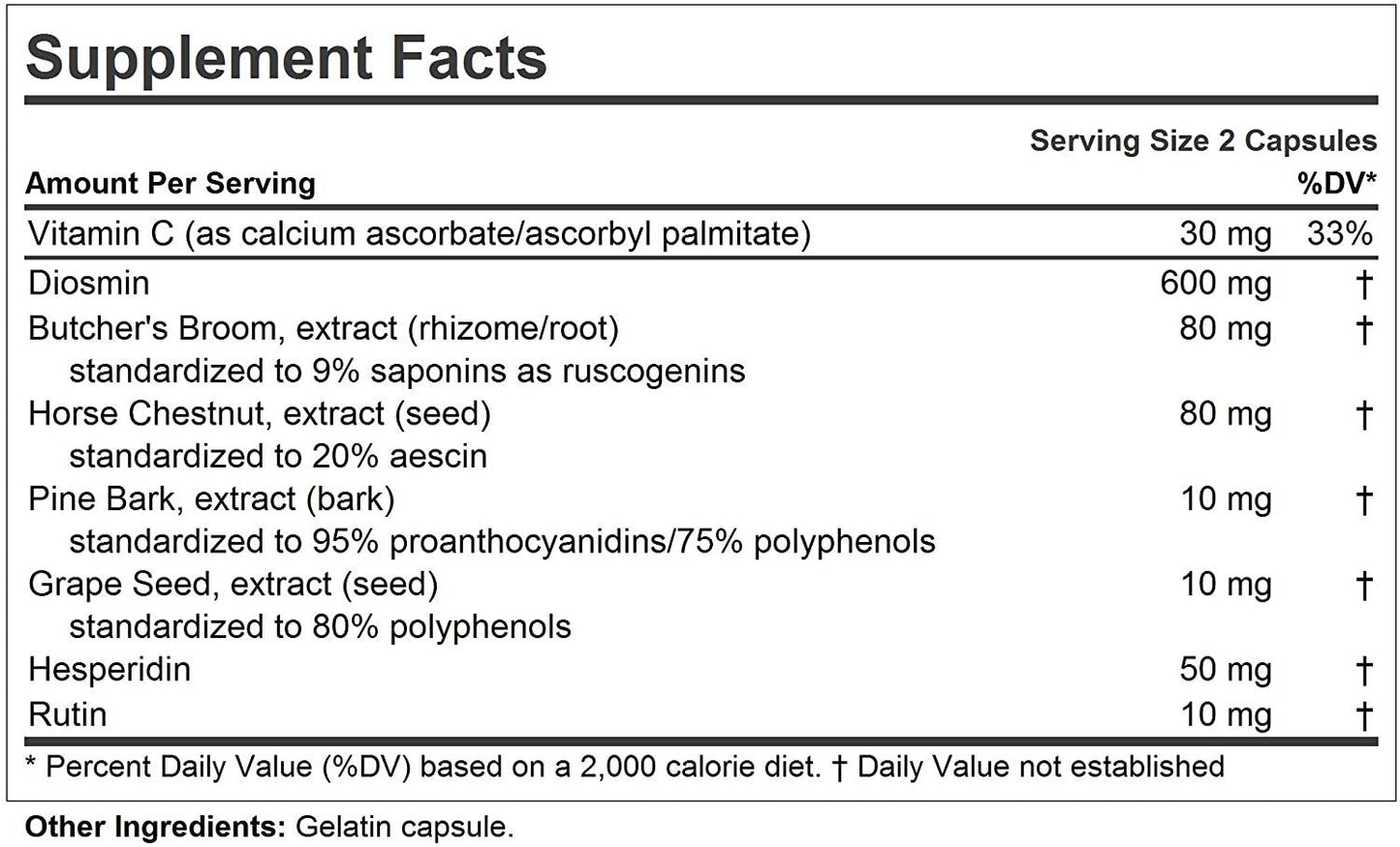 Andrew Lessman Circulation & Vein Support for Healthy Legs 60 Capsules - High Bioactivity Diosmin, Butcher'S Broom, Visibly Reduces Swelling & Discomfort in Feet, Ankles, Calves, Legs
