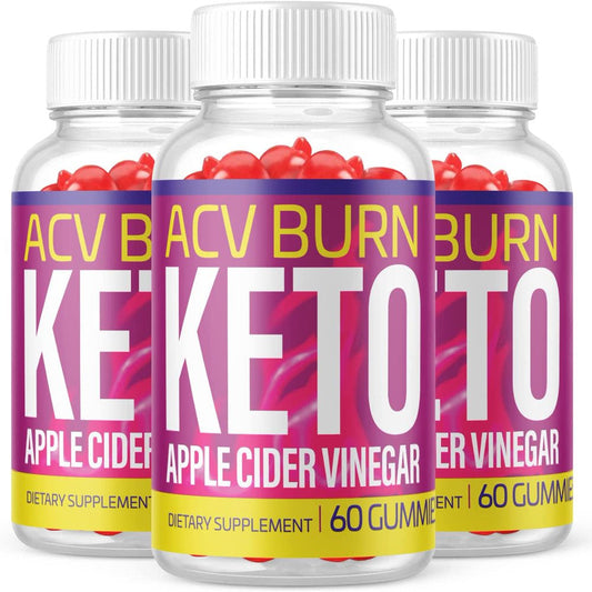 (3 Pack) ACV Burn Keto Gummies - Supplement for Weight Loss - Energy & Focus Boosting Dietary Supplements for Weight Management & Metabolism - Fat Burn - 180 Gummies - Nutricity.com.au