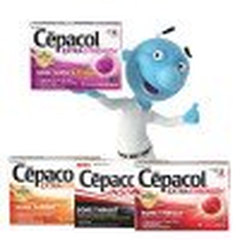 Cepacol Extra Strength Sore Throat & Cough Lozenges, Powerful Symptom Relief, Quiet Cough, Oral Pain Reliever, Mixed Berry Flavor, 16 Lozenges