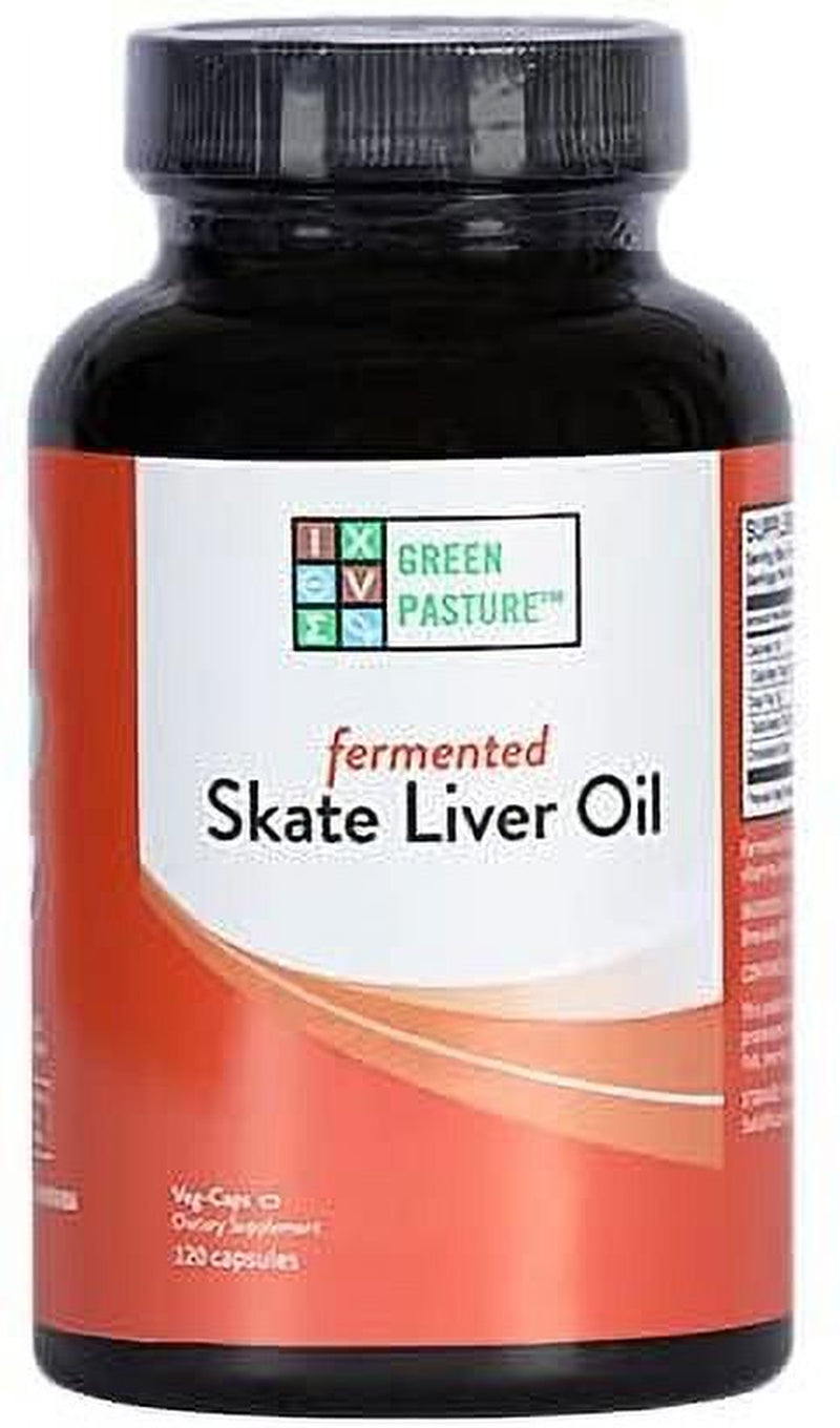 Blue Ice Fermented Skate Liver Oil 120 Caps Package May Vary
