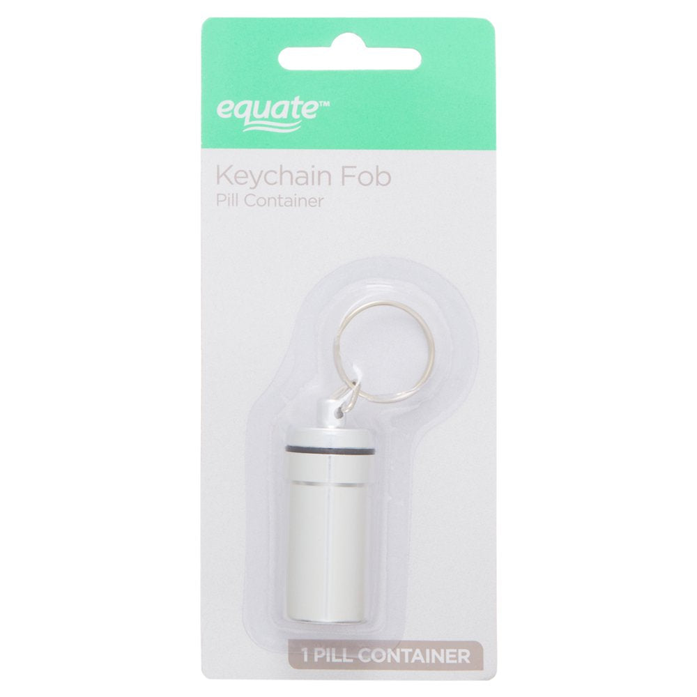 Equate Keychain Fob Pill Container