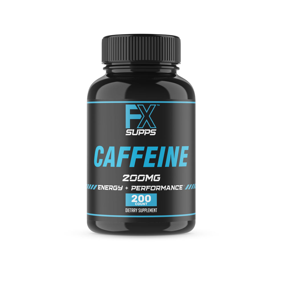 FX Supps Caffeine Pills for Energy, Focus, and Mental Clarity, 200Mg per Serving, 200 Capsules