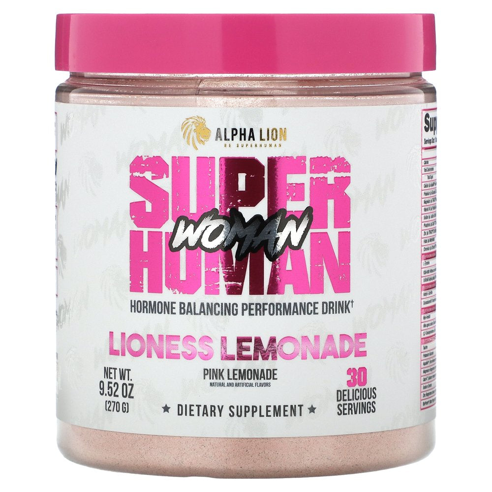 Alpha Lion Superhuman Woman, Hormone Balancing Drink (30 Servings, Lioness Lemonade)