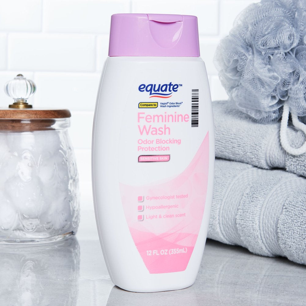 Equate Feminine Wash; Vaginal Cleanser Helps Stop Odor from Happening, 12.0 Ounce
