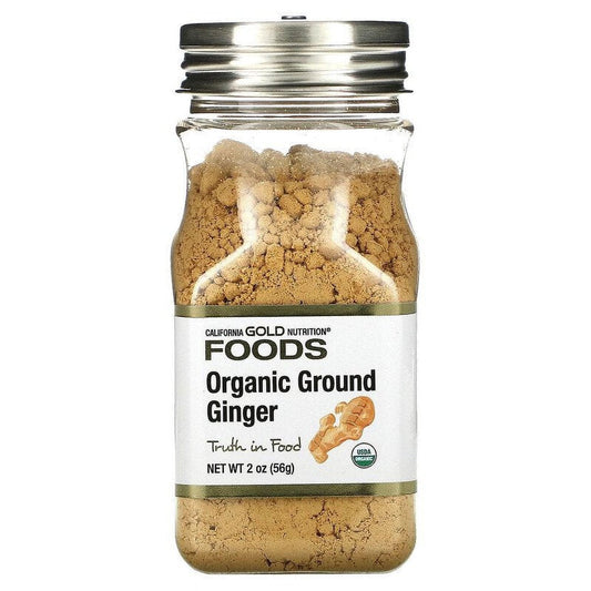 California Gold Nutrition, Organic Ground Ginger, 2 Oz