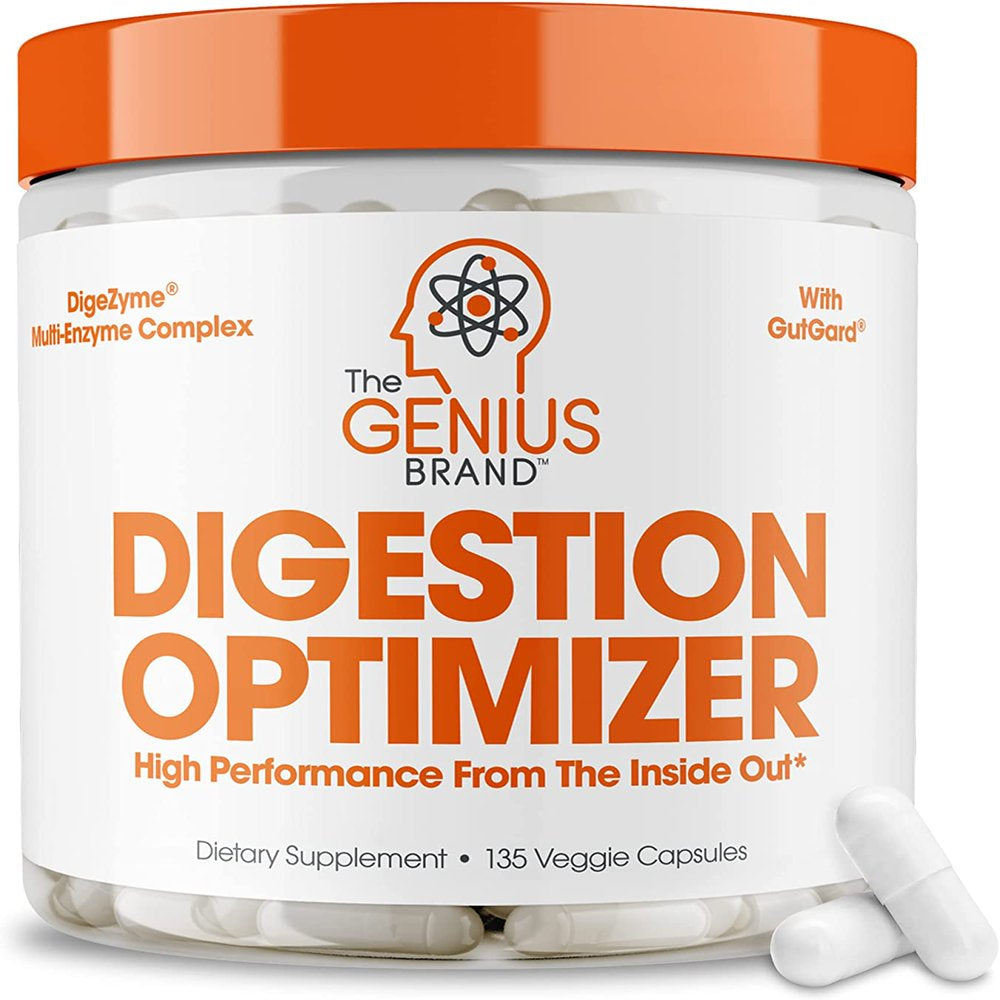 Digestive Support Supplement Supports Gut Health & Total Wellness, Genius Digestion Optimizer by the Genius Brand