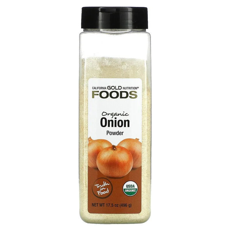California Gold Nutrition, FOODS - Organic Onion Powder, 17.5 Oz Pack of 4