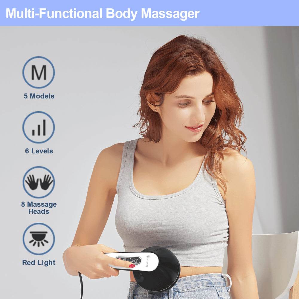 DS SAVORING Cellulite Massager, Body Sculpting Machine, Body Massager with 8 Massage Heads