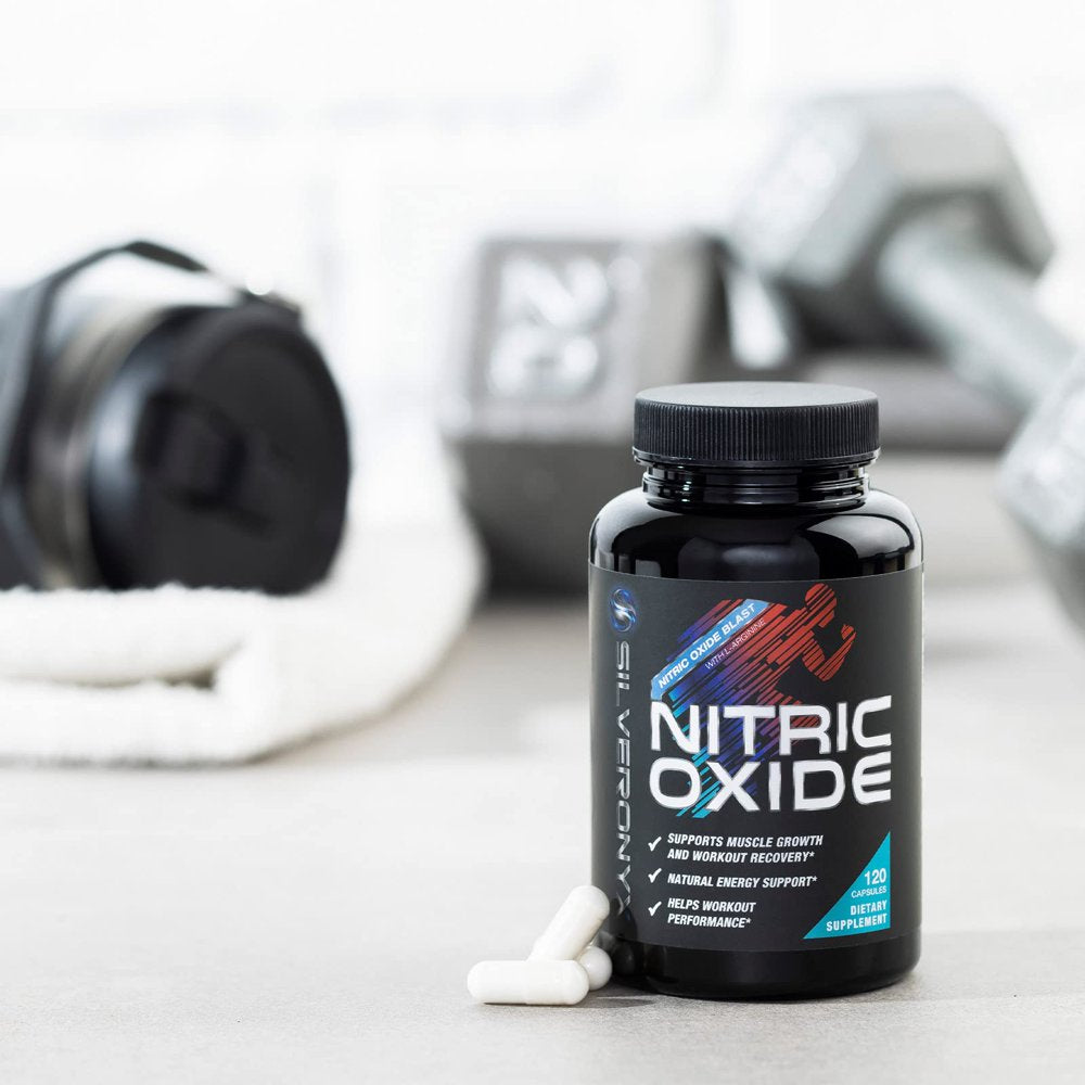 Extra Strength Nitric Oxide Supplement L Arginine 3X Strength - Citrulline Malate, AAKG, Beta Alanine - Premium Muscle Supporting Nitric Booster for Strength & Energy to Train Harder - 120 Capsules