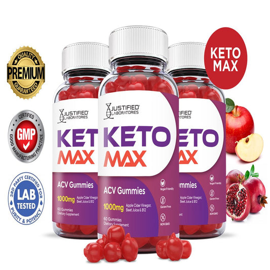 (3 Pack) Keto Max ACV Gummies 1000MG Dietary Supplement 180 Gummys - Nutricity.com.au