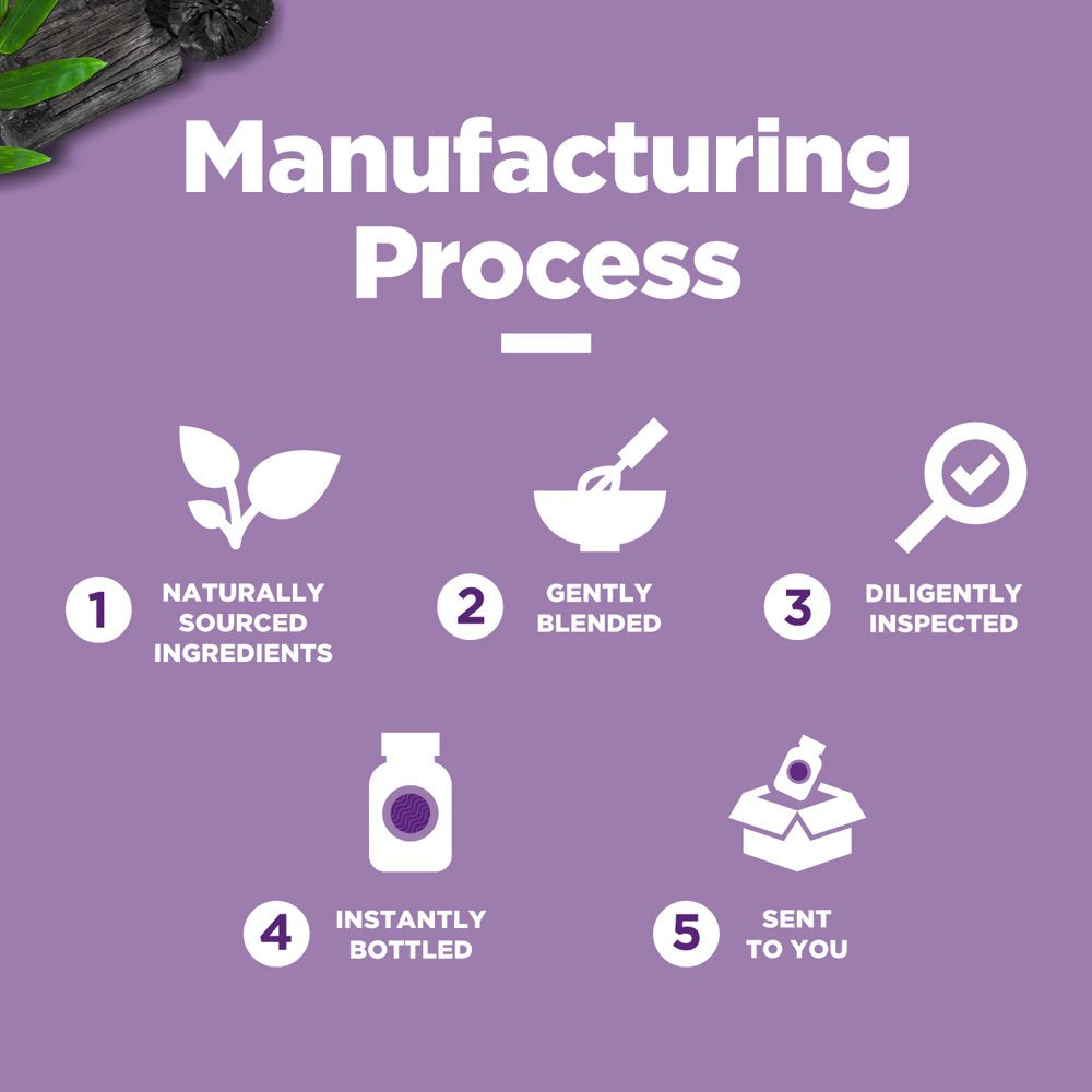 Extra Strength Activated Charcoal Pills - 1200Mg Vegan Activated Charcoal Capsules for Digestive Health & Occasional Upset Stomach Relief for Adults - Coconut Charcoal Supplement for Detox - 1 Month