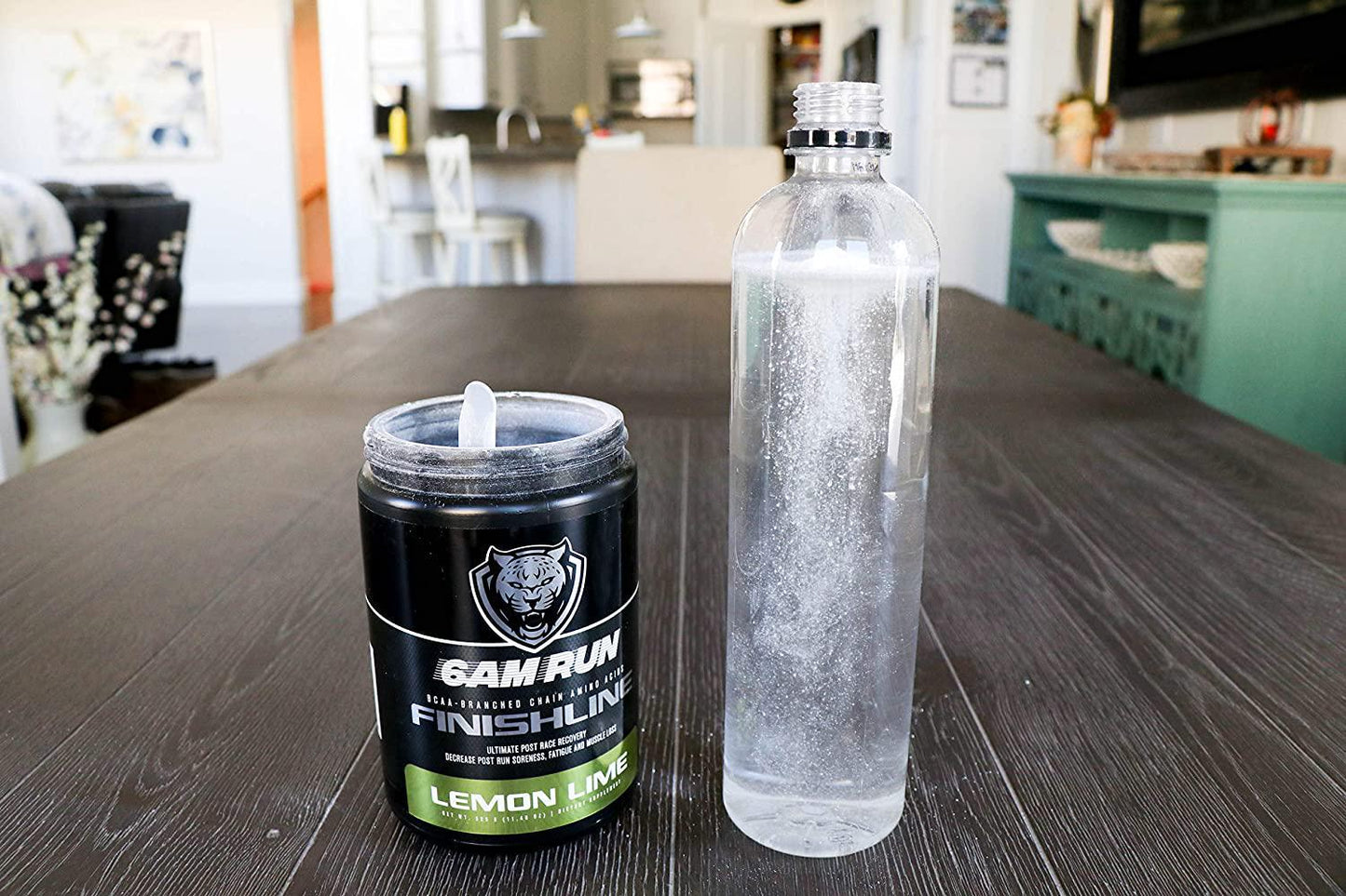 6AM RUN Finishline - Amino Energy Powder - Post Run Recovery Drink - Branch Chain Amino Acids Powder - Heal and Recovery Powder - Keto Post Workout Powder - Lemon Lime BCAA Powder - 50 Scoops