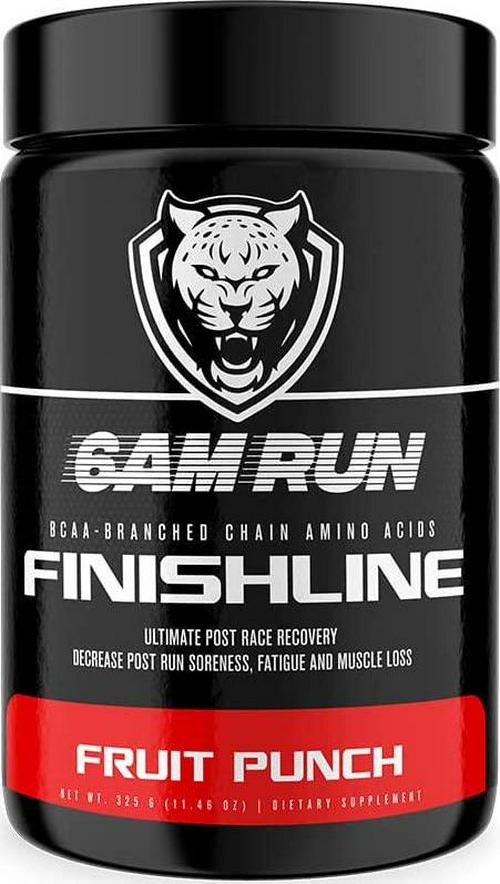 6AM RUN Finishline - BCAA Powder Amino Energy - Post Run Recovery Drink - Branch Chain Amino Acids Powder - Heal and Recovery Powder - Keto Post Workout Powder (Fruit Punch, Full Bottle)