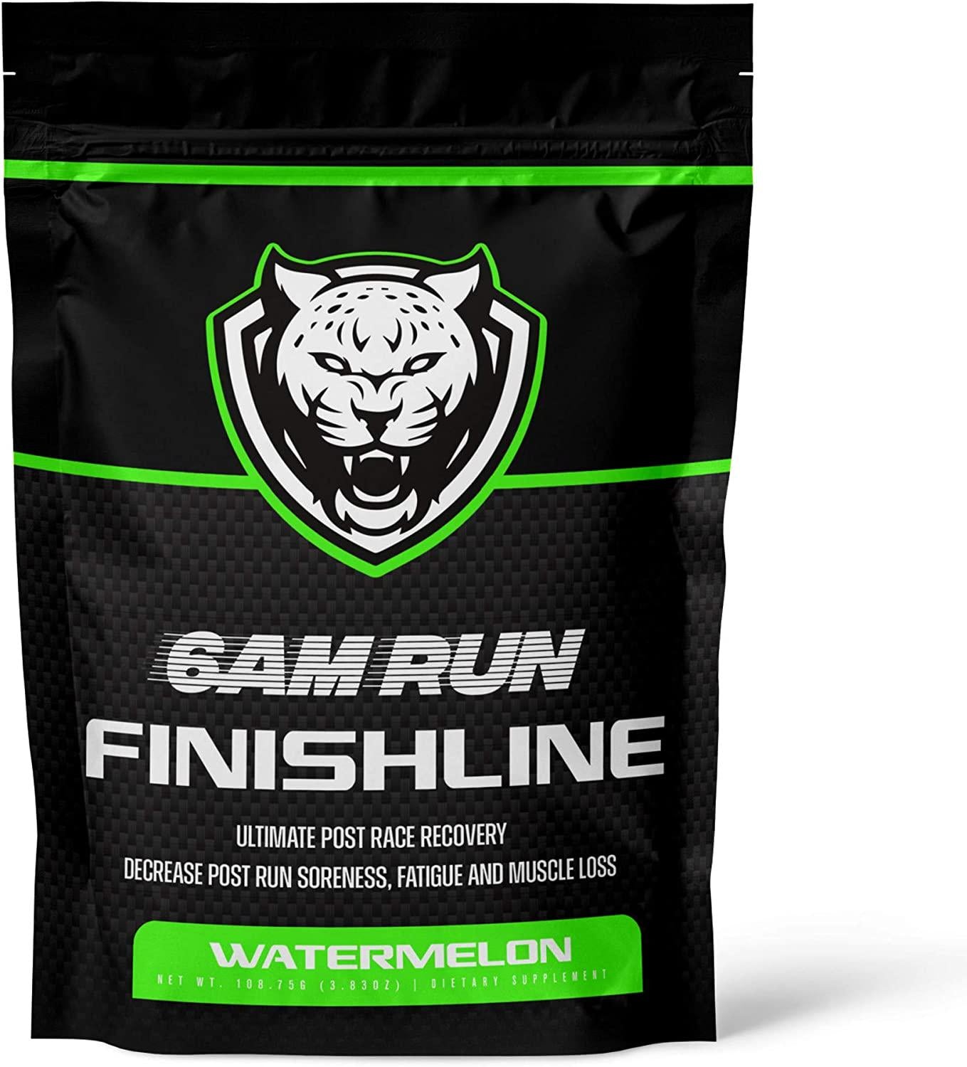 6AM RUN Finishline - BCAA Powder Amino Energy - Post Run Recovery Drink - Branch Chain Amino Acids Powder - Heal and Recovery Powder - Keto Post Workout Powder (Watermelon, Trial Bag)