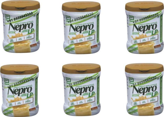 6 X 400gm Abbott Nepro LP Powder Vanilla Toffe - Complete Renal Nutrition Carb Steady Lower Protein for People with Kidney Disease (Non-DIALYZED)