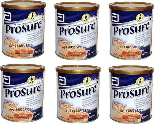6 x 400 gm Abbott Prosure Orange for Weight Gain Nutrition Cachexia Lean Mass Gain Anorexia
