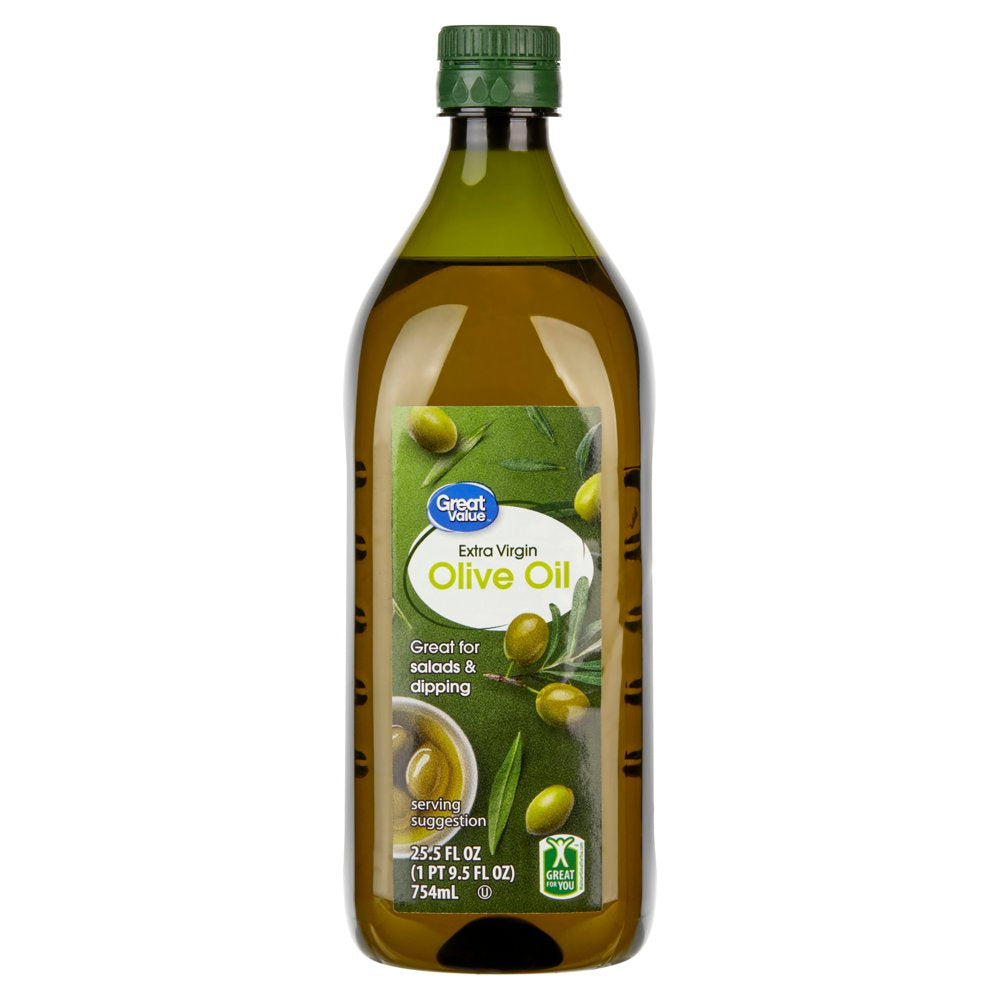 Great Value: 100% Extra Virgin Olive Oil, 25.5 Fl Oz