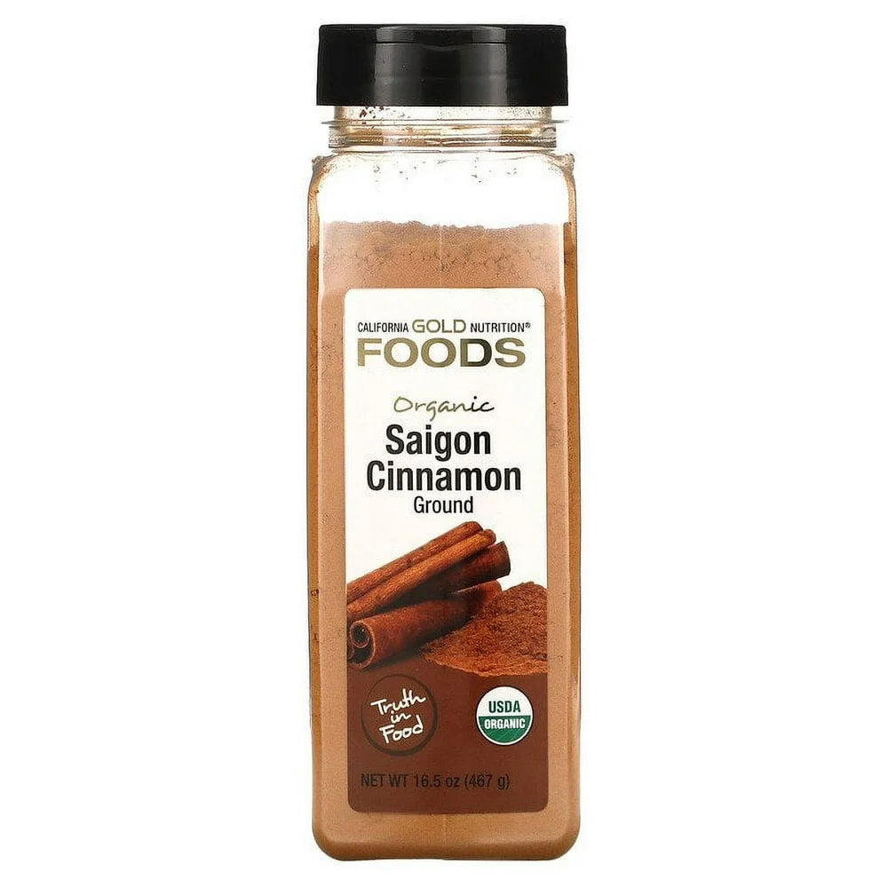 California Gold Nutrition, FOODS - Organic Saigon Cinnamon, Ground, 16.5 Oz