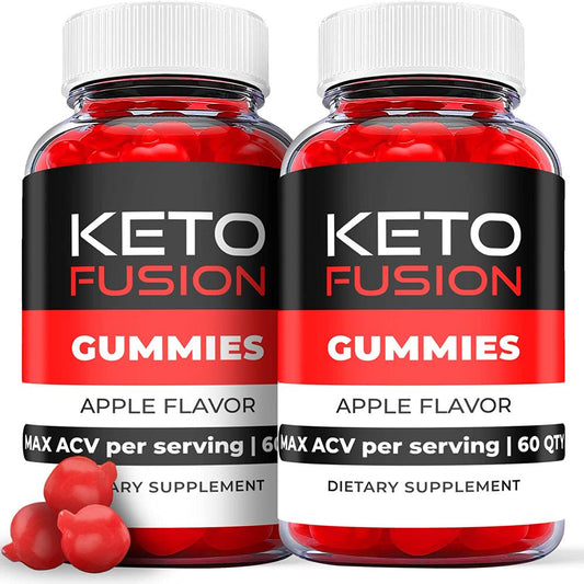 (2 Pack) Keto Fusion Keto ACV Gummies - Supplement for Weight Loss - Energy & Focus Boosting Dietary Supplements for Weight Management & Metabolism - Fat Burn - 120 Gummies - Nutricity.com.au
