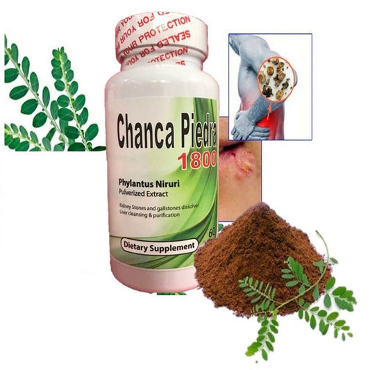 CHANCA PIEDRA 1000 EXTRACT Kidney Stone Breaker Liver Detox Pills 60 Capsules
