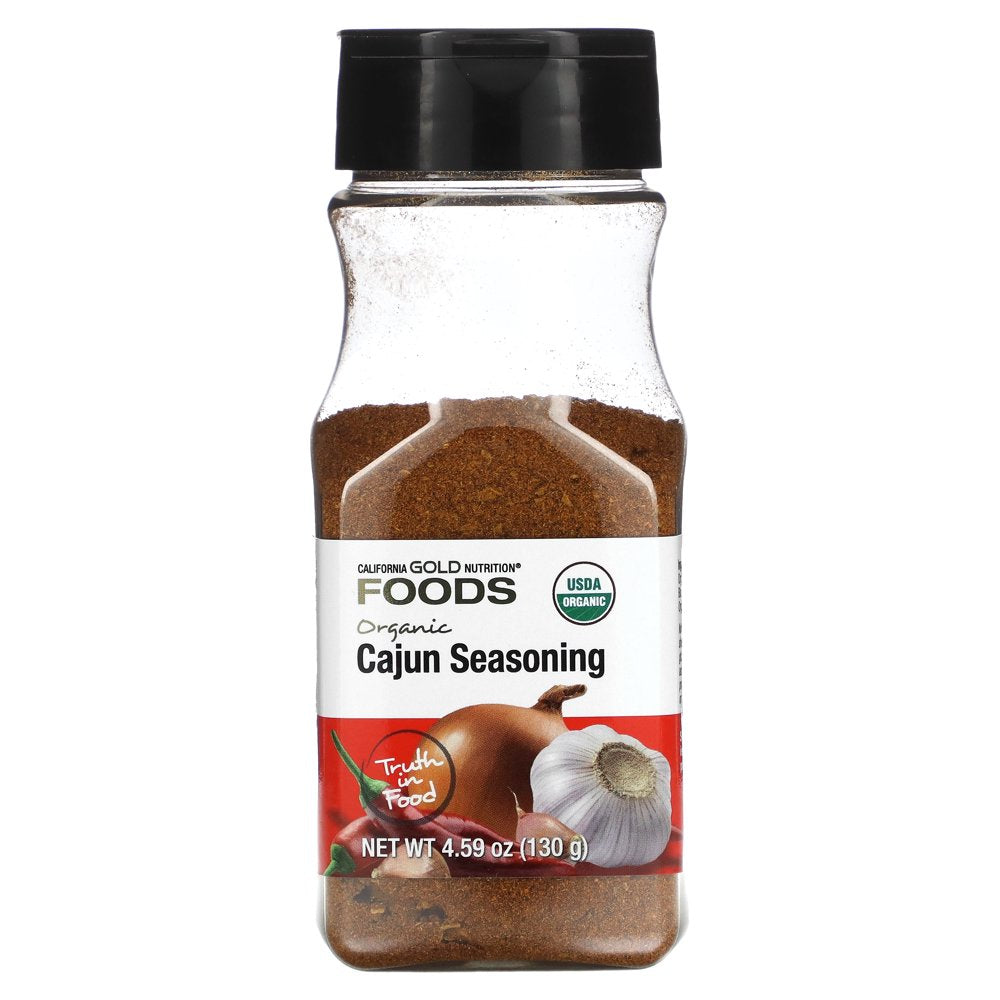 California Gold Nutrition FOODS - Organic Cajun Seasoning, 4.59 Oz (130 G)