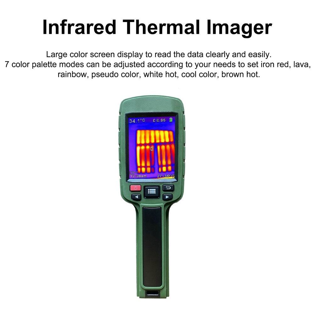 Docooler JD-108 160*120 Infrared Thermal Imager Portable Color Digital Display Heating Detector Handheld Temperature Imaging Camera