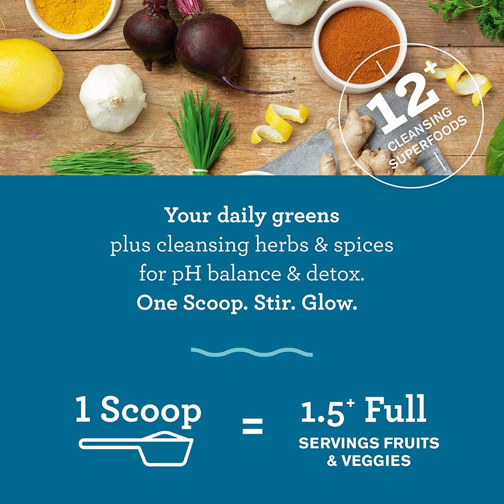 Amazing Grass Alkalize & Detox Green Superfood Powder, Simply Pure, 8.5 Oz