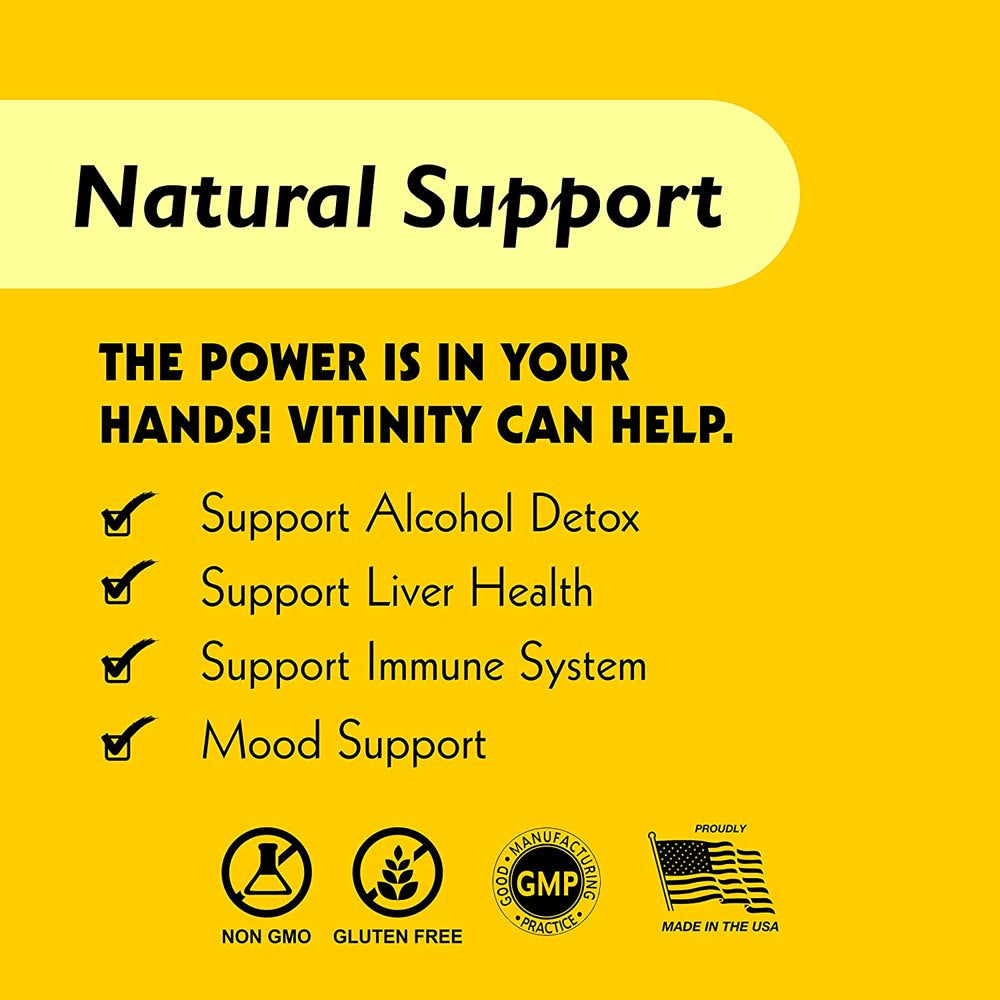 Drink Support Supplement - Craving Support, Liver Health, Reduce Intake Formula - Kudzu, Milk Thistle, Holy Basil, NAC for All Natural Detoxify, Gradual Reduction, and Stopping - 60 Day