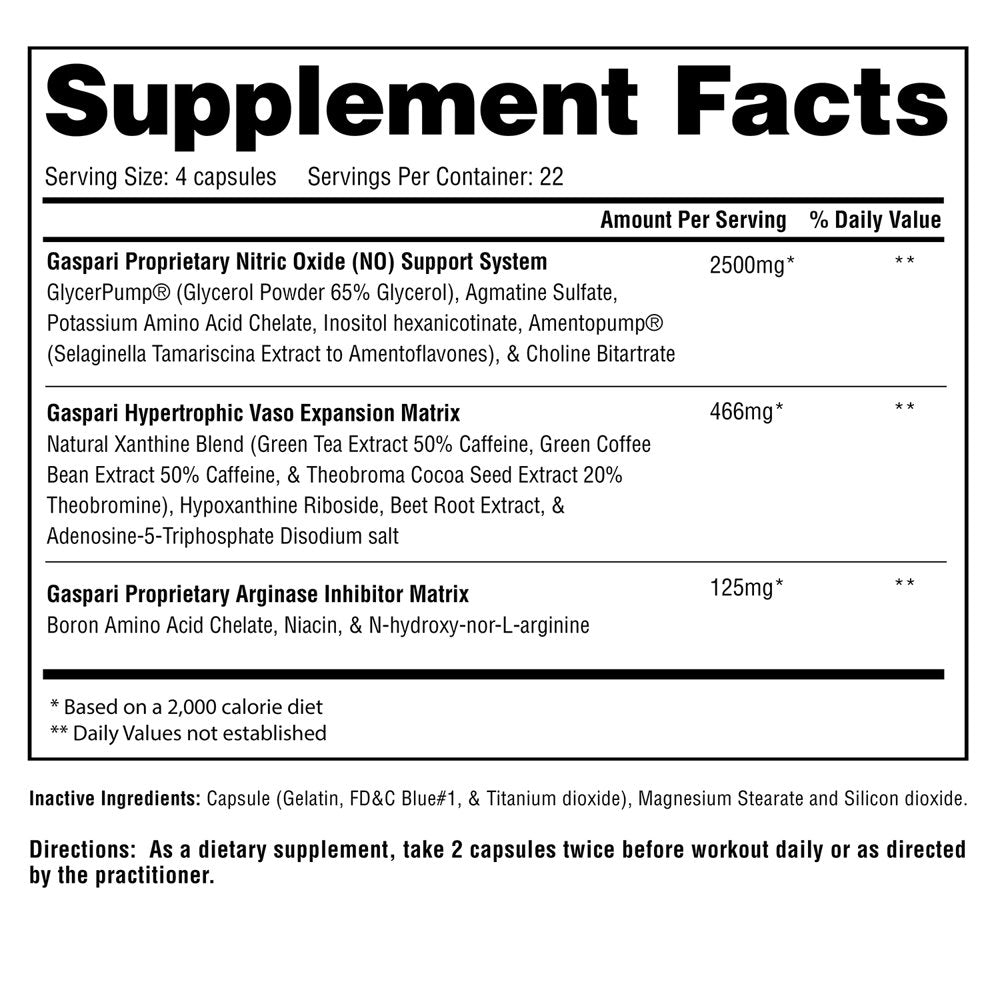 Gaspari Nutrition Plasmajet, Nitric Oxide Booster, 80 Ct